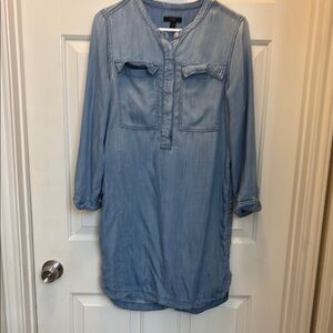 J. Crew Blue Long Sleeve Polo Dress